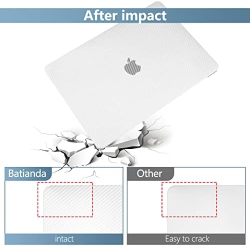 [2022 שדרוג] עבור MacBook Pro 13 אינץ 'M1/M2 קרה עיצוב סיבי פחמן דק עיצוב אופנתי רזה כיסוי מגן תואם ל- Apple